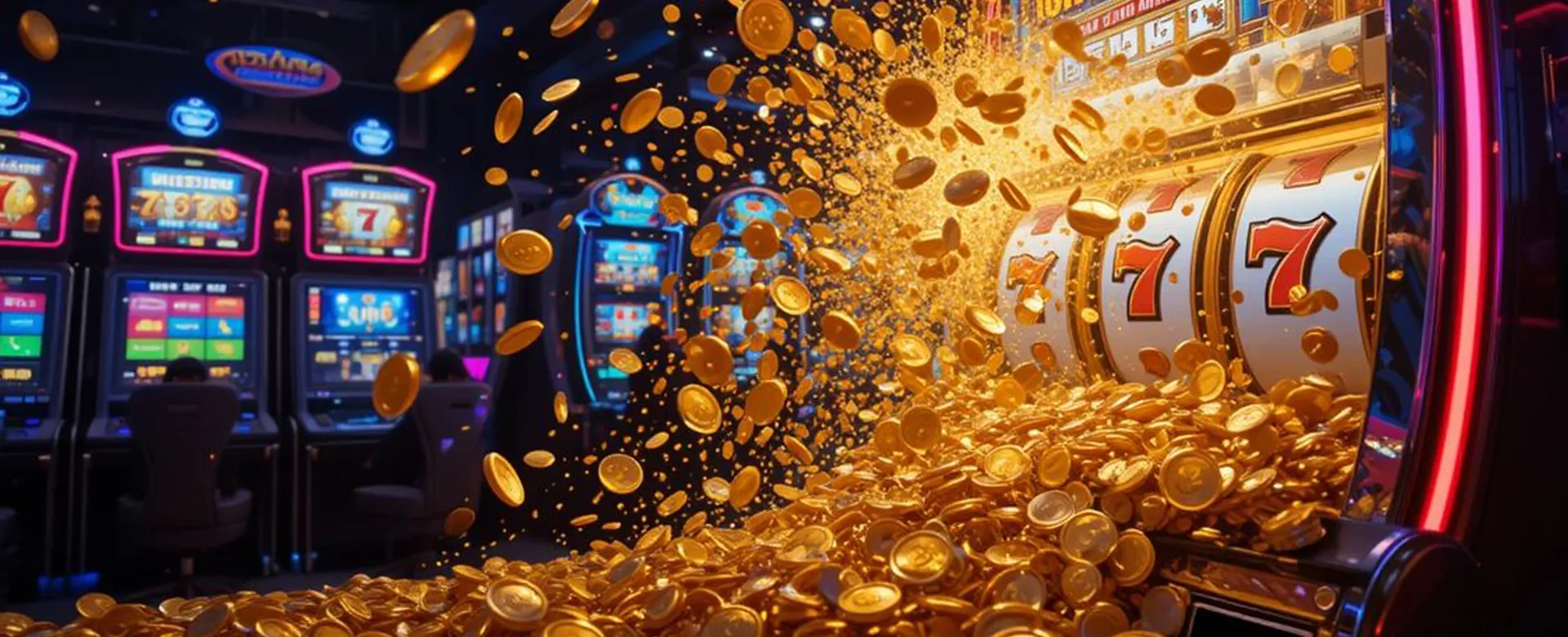 okgameS About Us Hero Image, showcasing a vibrant online casino experience in the Philippines